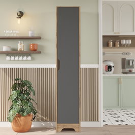 Hanah Home Armario Multiusos LIB3-AA Pino Atlántico y Antracita